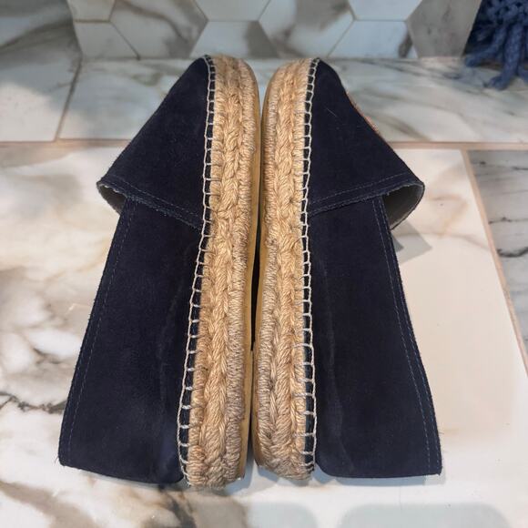 Cervera Women's Navy Blue Suede Lucky Horseshoe Espadrilles Size 10 Casual - Picture 9 of 12